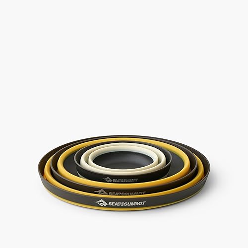 Sea to Summit Frontier Ultralight - Servizio di stoviglie pieghevole per 1 persona (ciotola media, ciotola grande, tazza) - Ysert