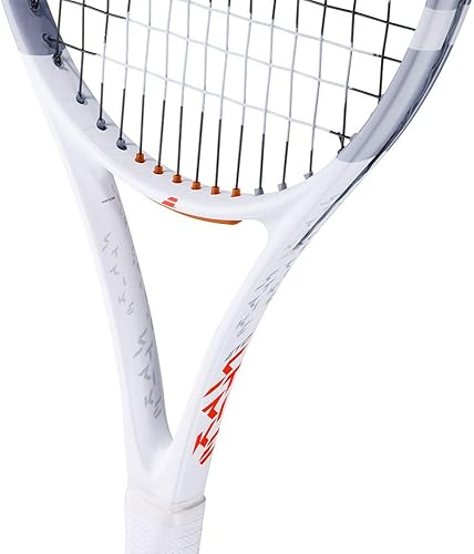 Babolat Evo Strike Unbesbeitet 290g Racchetta da Tennis Bianco - Rosso Impugnatura - Ysert