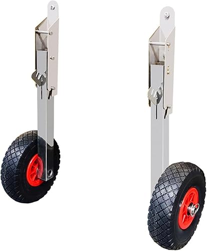 Gommone per il trasporto, ruote di avviamento di alta qualità, 15'/38,1 cm, ruota di partenza rimovibile, portata 300 libbre, carrello per kayak, ruote posteriori - Ysert