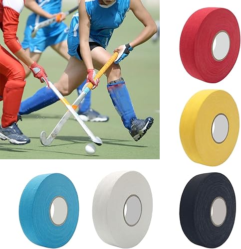 Rotolo di nastro per bastone da hockey, nastro adesivo antiscivolo per hockey su ghiaccio, autoadesivo, resistente all'usura, impermeabile, giallo - Ysert