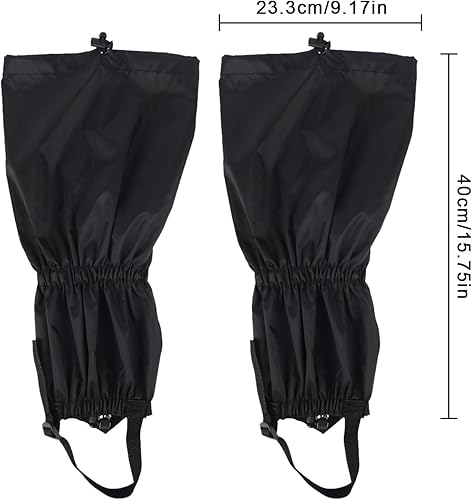 1 paio di ghette da trekking, per esterni, antipolvere, regolabili, traspiranti, per le gambe, per escursioni, alpinismo, sci - Ysert