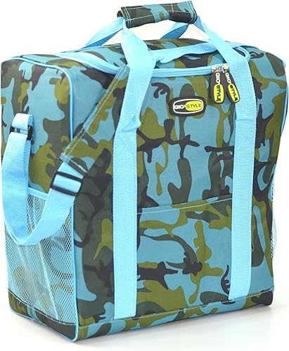 Giostyle Borsa Termica Vertical Camouflage | 35 L | Tracolla Regolabile | Tasca Frontale | Ideale per Picnic ed Escursioni | Colori Assortiti - Ysert