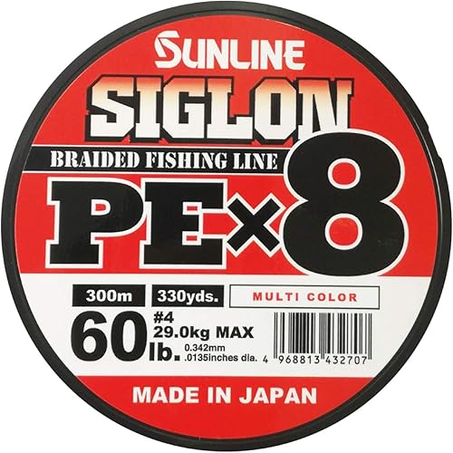 Siglon PEx8 300mt 60lb color multicolor - Ysert