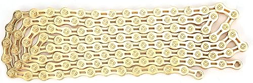 Catena per Bici, Catena a 10 velocità in Acciaio al Carbonio Ad Alta Resistenza 116 Maglie Parti di Ricambio per Mountain Bike - Ysert