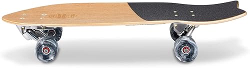 Surfskate Skateboard Carver Ghettoblaster - Cuscinetti Veloci a Sfera ABEC 11 - Tavola in Acero Canadese e Teak a 7 strati - Ideale per Pumping - Principianti Bambini e Adulti - Ysert