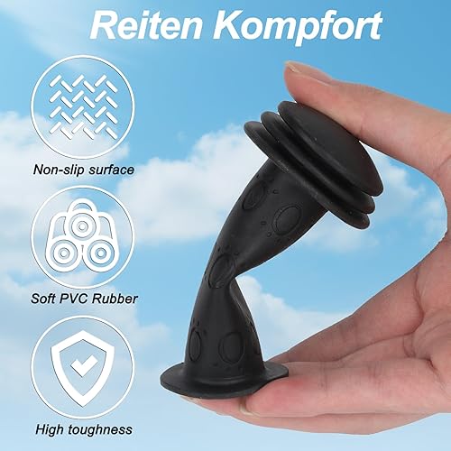 2 Paia Manopole Bici, Maniglie per Bicicletta Bambini, 22mm Manopole Impugnature per Manubrio Biciclette, Manopole Gomma Antiscivolo, Impugnatura per Manubrio Bicicletta Bambini - nero, viola - Ysert