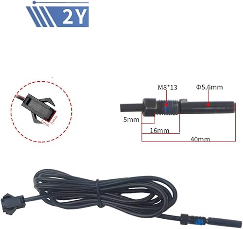 Sensore di freno magnetico per bici elettriche, con un cavo di lunghezza 30/150 cm, 2 pin, 3 pin, modello 2A, 2Y, per qualsiasi bicicletta elettrica (2 pin) - Ysert