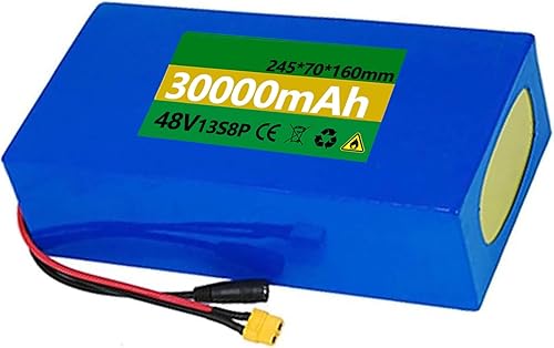 48V Ebike Batteria, Batteria Per Bici Elettrica 48V 7Ah 10.5Ah 12Ah 15Ah 20Ah 25Ah 30Ah Batteria Al Litio Per 1000W 750W 500W, Per Bici Elettrica, Scooter, Con Caricabatterie - Ysert
