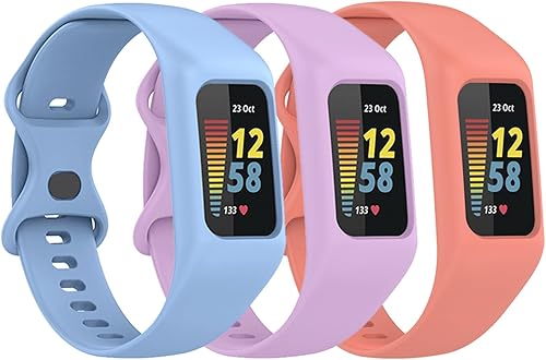 Gheper Cinturino morbido compatibile con Fitbit Charge 6, Charge 5, Charge 4, Charge 3/3SE in silicone - Ysert