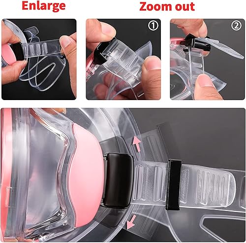 Occhiali da Nuoto per Adulto, Anti-appannamento Anti-perdite con Protezione UV Visione chiara Facile da regolare per Uomo Donna Adulti e Adolescenti - Ysert