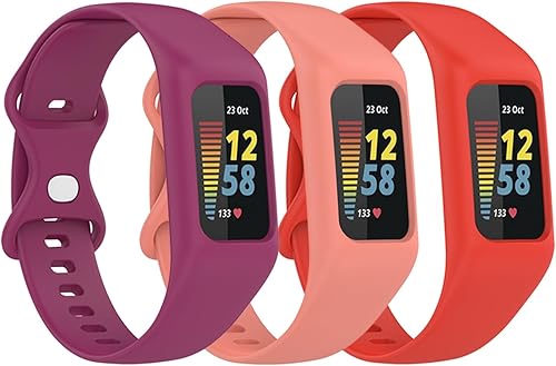 Gheper Cinturino morbido compatibile con Fitbit Charge 6, Charge 5, Charge 4, Charge 3/3SE in silicone - Ysert