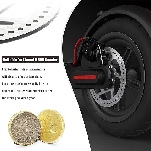 Yungeln Set di 4 Pastiglie Freno per Xiaomi 1S M365 Pro Scooter - Pezzi di Ricambio Compatibili - Ysert