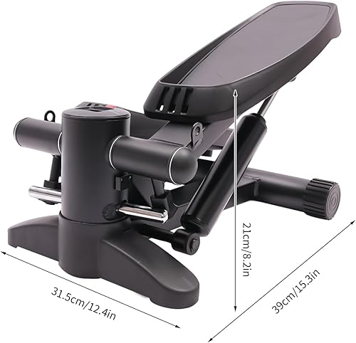 Mini Stepper Machine Stepper Fitness Stepper Fitness Appartamento Altezza Regolabile con Display a LED e Fascia di Resistenza Attrezzature Fitness,Ideale per la casa, appartamento,Palestra - Ysert