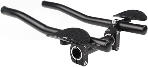AEIOFU Barre aerodinamico Manubrio pentola per pentola Manubrio Bici in Lega di Alluminio Braccio Riposo aerodomane Triathlon Aero - Ysert