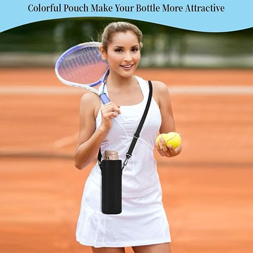 JEYORZY 1 Pezzi Protezione per Bottiglia d'acqua, 8 × 23cm, Borsa per Borraccia in Neoprene 1500ML Portatili Custodia Protettiva Bottiglia d'Acqua, per Sport, Escursionismo, Viaggi, Campus - Ysert