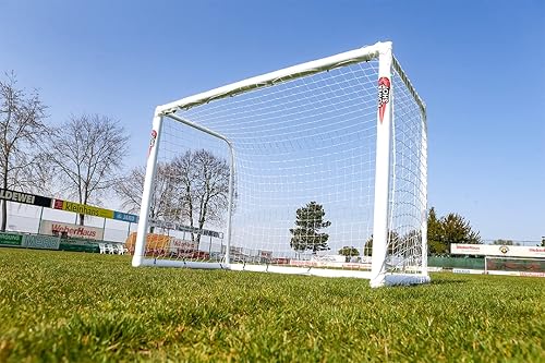 POWERSHOT® Porta da calcio in PVC 3,7 x 2 m - MADE IN GERMANY - 2 anni di garanzia e installabile tutto l'anno! (+ Borsa) - Ysert