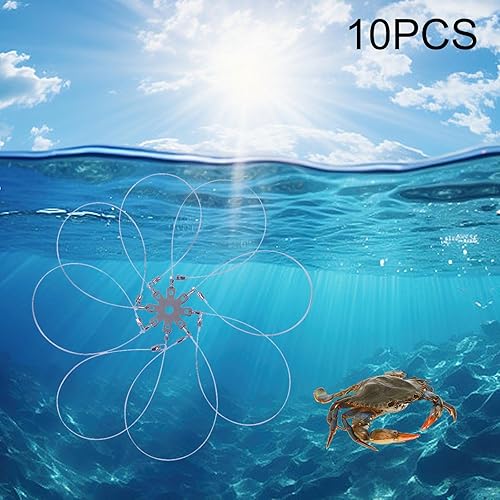 Laccio da Pesca per granchi, per la Pesca in Acqua salata, Gabbia per granchi, Strumento per la Cattura di granchi, per gamberi, aragoste, granchi - Ysert