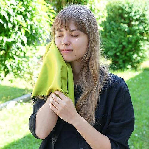 Asciugamano in microfibra PackDRY S in giallo, asciugamano sportivo in microfibra, ultraleggero e piccolo ingombro - Ysert