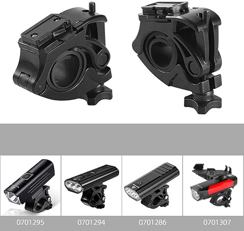 ZYWUOY Supporto della staffa della luce della bici, supporto della lampada della bicicletta, staffa della torcia elettrica della bicicletta per il supporto del faro di ciclismo - Ysert