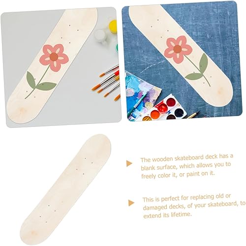 TOYANDONA 3 Pezzi Skateboard Per Dipinto a Mano Fai Da Te Tavola Da Skateboard Incompiuta Ponte Di Bordo Tavola Da Skate Tavole Mazzi Vuoti Pattinatore Di Legno - Ysert