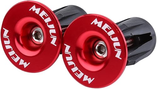 Set di 2 tappi terminali per manubrio della bicicletta (rosso) - Ysert