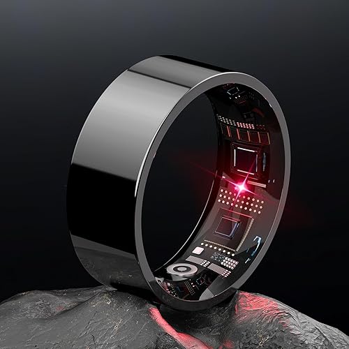 Anello intelligente Android e iOS 2024. Dati di misurazione accurati certificati SGS: anello per uomo e donna. Nuovo chip Bluetooth 5.0 ZNZ – connessione stabile: tracker del sonno, anello - Ysert