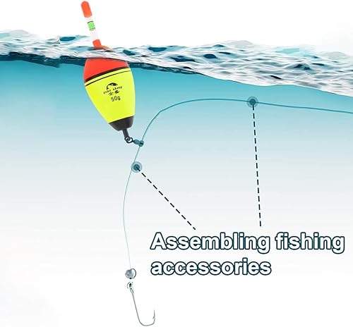 OriGlam 5pcs EVA Foam Galleggianti Bobbers Pesca, Pesca Galleggianti Bobbers, Bobbers Pesca Galleggianti Set 15g 20g 30g 40g 50g per Crappie Pike Persico Carp Bass - Ysert