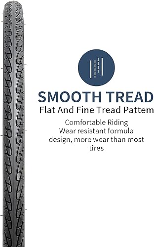 YunSCM 2Pcs 26 Pollici pneumatici 26x1 3/8 ETRTO 37-590 e 2Pcs 26 pollici Camera d'Aria AV32mm, Compatibili Biciclette 26x1 3/8 copertoni e Camera d'aria - Ysert