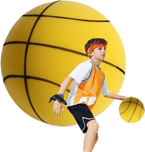 Silent - Canestro da basket in schiuma, 18/21/24 cm, per interni, silenzioso, per interni - Ysert