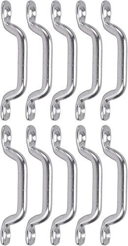 Fibbie per Ponte in Acciaio Inossidabile 316, Kit da 10 Pezzi in Acciaio Inossidabile con Passante per Barca, Occhiello per Piastra Ad Arco, Impermeabile, Antiruggine per Il Fissaggio - Ysert