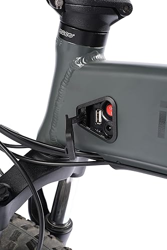 Orso Ita99, Bicicletta Elettrica Ripiegabile Unisex Adulto, Nero, 175.5 x 130.5 x 30.5 Cm - Ysert