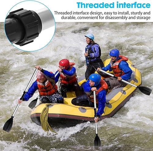 Remi per Barche, 120cm Paddle per Kayak, Alluminio e PVC Pagaia per Kayak da Canoa Gonfiabile, Paddle in Alluminio, Accessori per la Nautica - Ysert