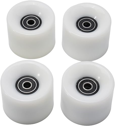 Ruote per skateboard e longboard, 4 pezzi, 78A, per skateboard e longboard ABEC-9, distanziali con cuscinetti ABEC-9, set per skateboard (arancione) - Ysert