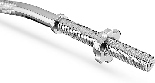 Bilanciere – Manubrio – Manubrio – Acciaio temprato – SZ – Pesi fino a 85 kg – Ø 27 mm – 120 cm di lunghezza – scanalato – morsetti a stella - Ysert