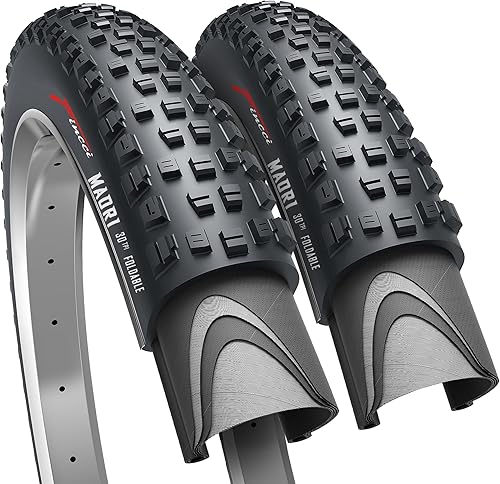 Copertone mtb 27.5 x 2.35 Pollici - Coppia Pneumaticos Pieghevole MTB 27.5 Strada 60 TPI, Gomme Maori 27,5 per Bici Elettrica, Ibrida, Mountain bike 60-584 - Confezione da 2 - Ysert