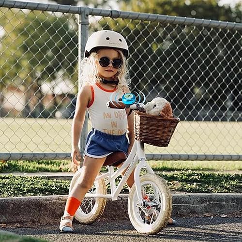 Campanello per Bici per Bambini,Dinosauro,Campanello Per Manubrio Della per Biciclette da Bambino,Campanello Bici Bambino,per Manubrio da 22 mm, per Biciclette Bambini, Scooter（blu） - Ysert