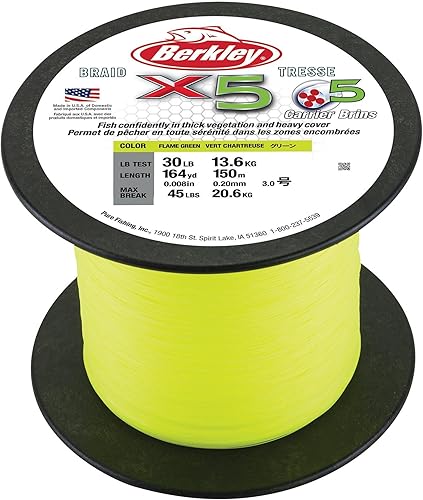 Berkley X5 - Lenza da pesca a treccia - Ysert