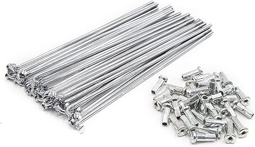 Raggi per bici in acciaio al carbonio 13G raggi per bicicletta MTB Road Bike raggi con nippli 100-292 mm raggi ruota per ruote da 12/14/20/24/26/27,5/29 pollici - Ysert