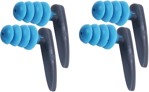 Tappi per le orecchie da nuoto, 2 paia impermeabili, ultra comodi, in silicone, riutilizzabili, con contenitore per il nuoto, la doccia, il bagno, il surf - Ysert