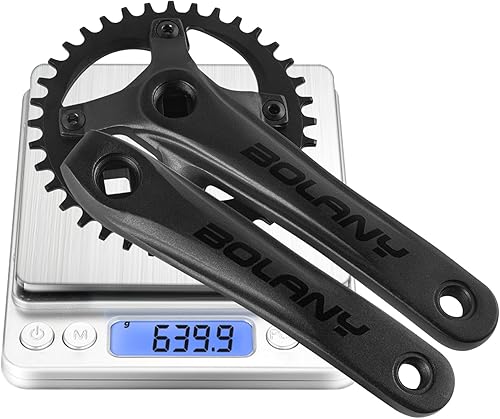 BOLANY Guarnitura per mountain bike MTB, 1 guarnitura quadrata conica 104 BCD 170 mm, pedivella 32/34/36T, compatibile con Shimano, SRAM, FSA - Ysert
