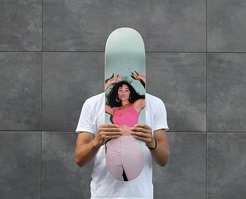 Skateboard Personalizzabile 78,5x20 cm 8 pollici - Adesivi per Bambino e Adulto - Regalo Originale - Ysert