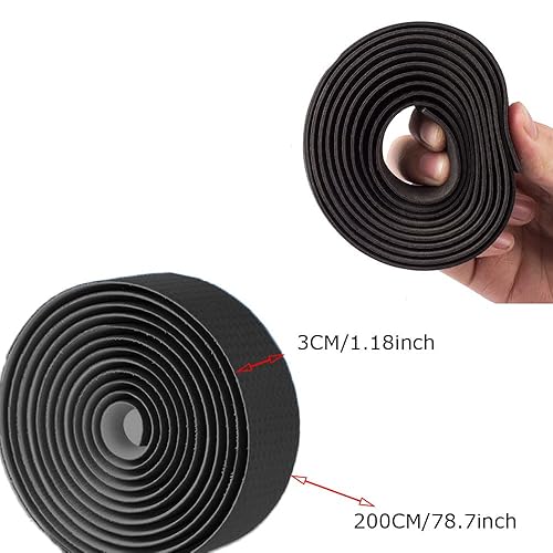 Nastro Manubrio Bici Carbonio,Nastro manubrio per bicicletta da ciclismo, impermeabile, antiscivolo per bici da strada e ciclismo urbano - Ysert