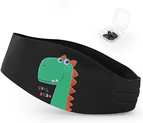 HeySplash Fascia da Nuoto per Bambini con 2 Paia di Tappi per Orecchie, Morbidi Riutilizzabili Fascia da Nuoto Impermeabile per Bambini, Protezione Orecchio - Ysert