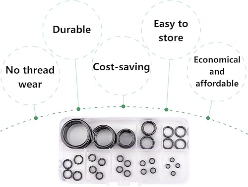 44 Pezzi Set di Anelli per Canna da Pesca,Anello terminale in Ceramica,Guide in Ceramica,Anello per Punta di Canna da Pesca,della Guida di Canna (Nero,3,76 mm-29,8 mm) - Ysert