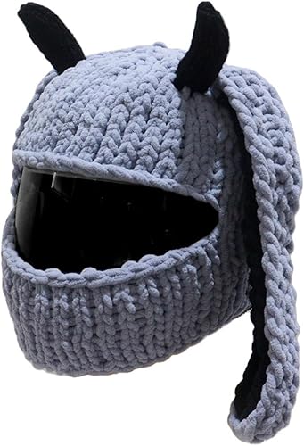 Popolare Moto Caschi Copre Divertenti Conigli Orecchio Peluche Caschi Pieno Viso Coperture Protettive Per Divertenti Giostre E Regali - Ysert