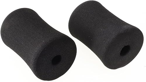 Confezione da 2 cuscinetti in schiuma per piedi, rullo di ricambio per gambe in schiuma, per estensione delle gambe, per panca pesi, attrezzature per esercizi in palestra (120 x 80) - Ysert