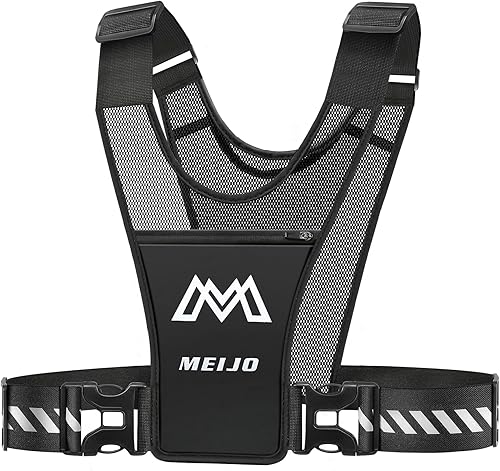 Gilet Running Uomo Gilet da Corsa Riflettente Donna, Gilet da Jogging Gilet Catarifrangente Regolabile in Vita e sulla Spalla Tasca Impermeabile per Cellulare per Jogging Passeggiata - Ysert