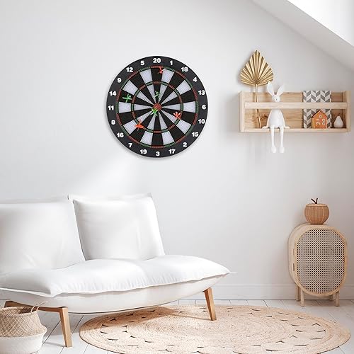 #DoYourDart 180 Fun - Set completo di 6 freccette morbide con punta in plastica, bersaglio classico per principianti e bambini - Ysert