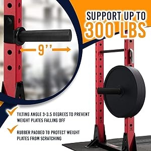 Supporto piastra peso olimpico Attacco cremagliera di potenza adatto a piastre del peso 2"x2"/3"x2"