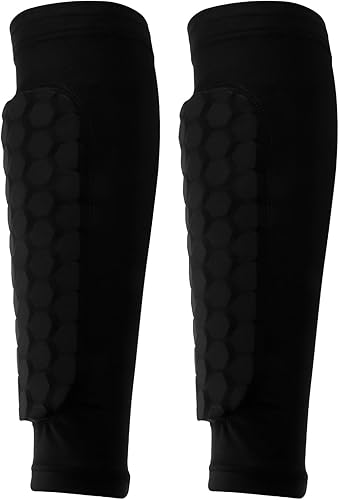 Coppia di Parastinchi Protettivi per Polpacci, Resistenti agli Urti, per Calcio, Basket, Ciclismo e Arrampicata, Design Leggero e Traspirante, Taglia M - Ysert